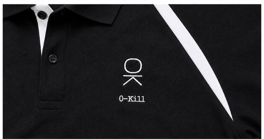 Polo nera/bianco 0-Kill Phantom