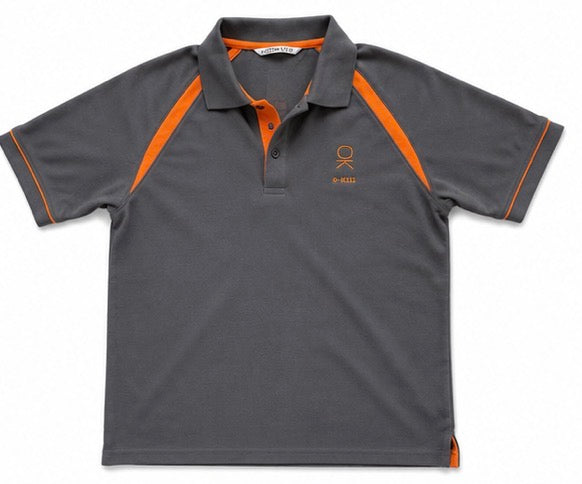 Polo grigia/arancione O-Kill Steel Grey